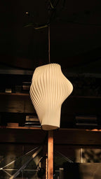 Alma Pendant Lamp – Eco Ceiling Light by BIOMORPH - Cotton White