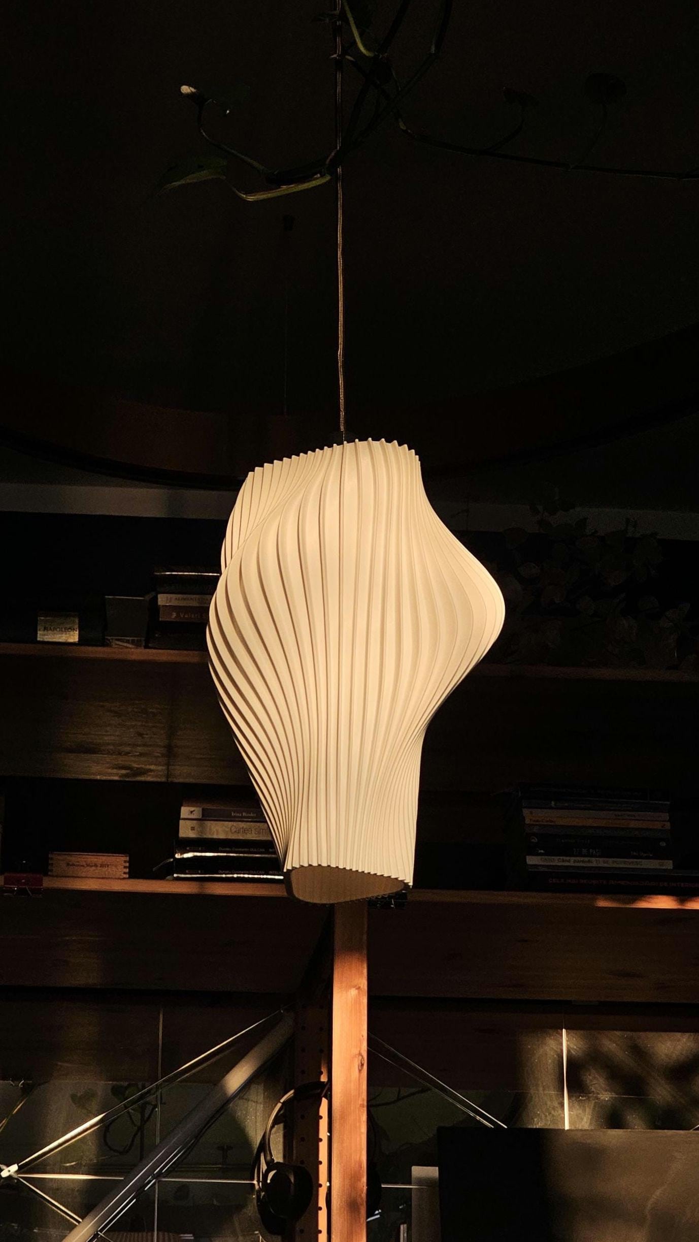 Alma Pendant Lamp – Eco Ceiling Light by BIOMORPH - Cotton White