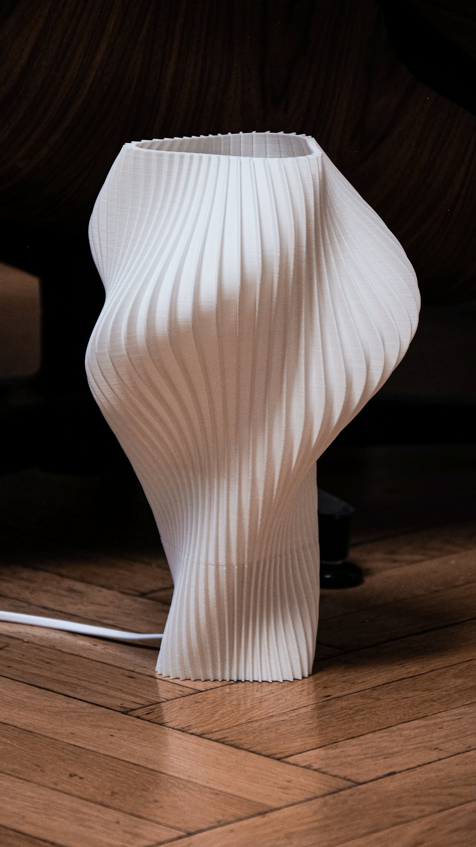 Alma Table Lamp – Eco Lighting by BIOMORPH - Cotton White