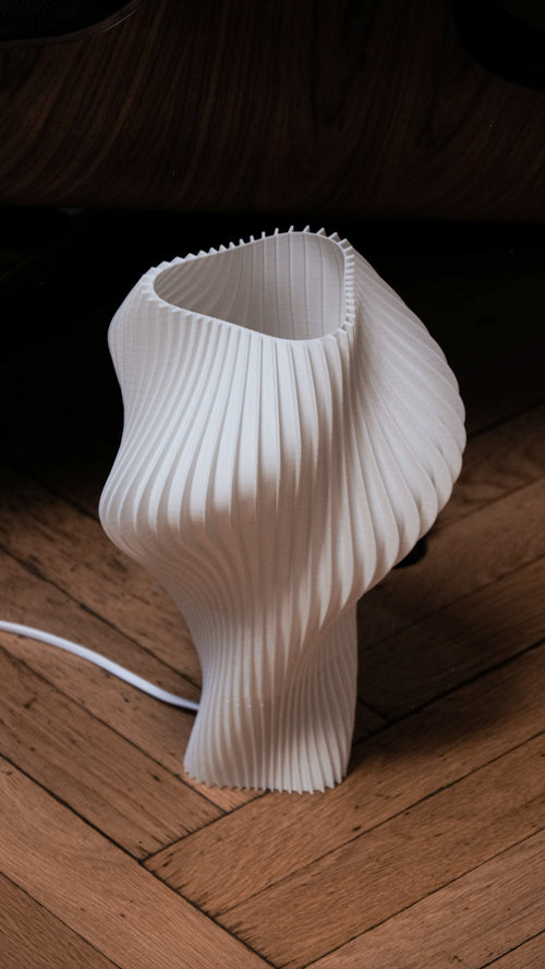 Alma Table Lamp – Eco Lighting by BIOMORPH - Cotton White