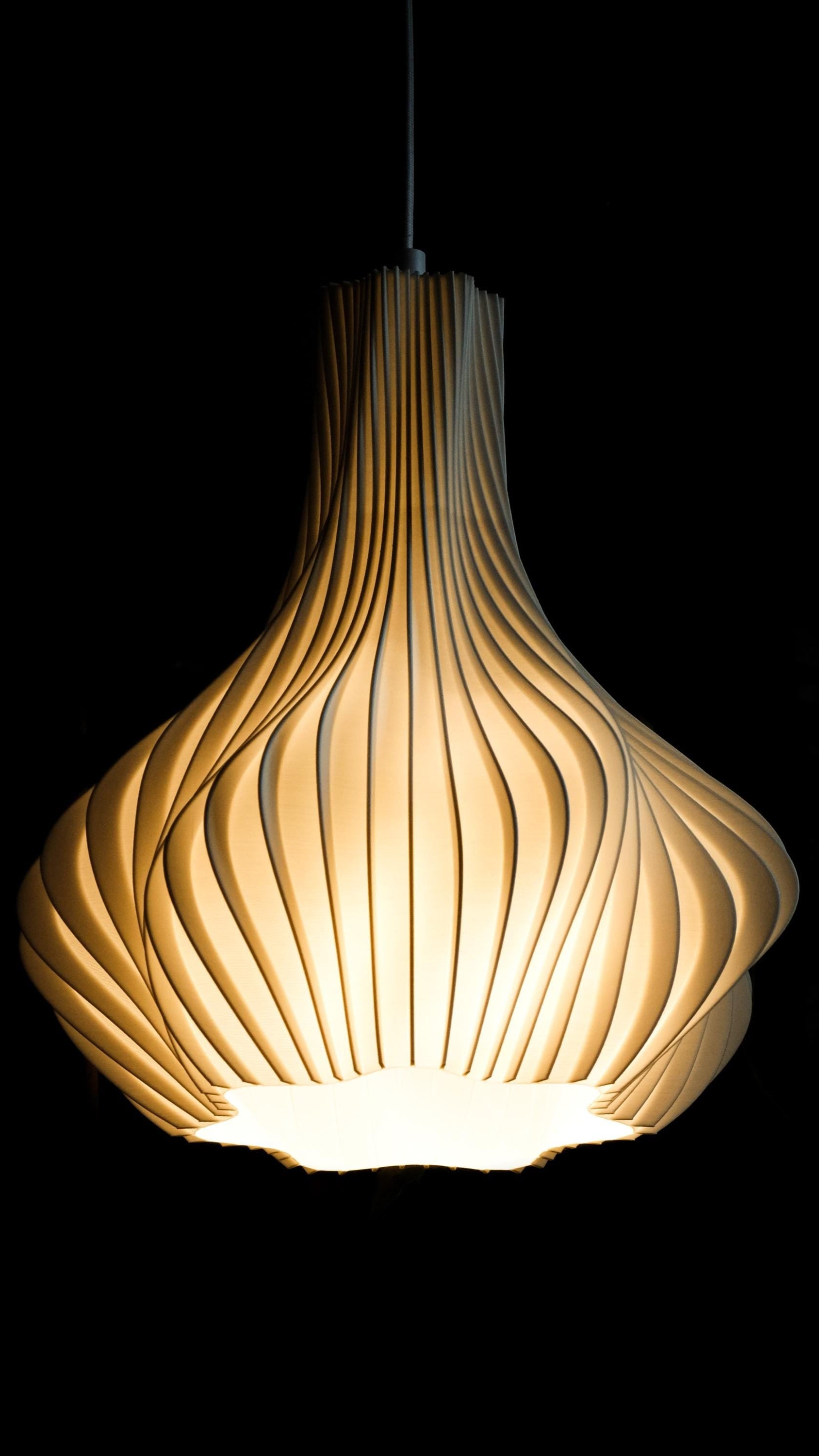 Bloom Pendant Lamp – Eco Ceiling Light by BIOMORPH - Cotton White